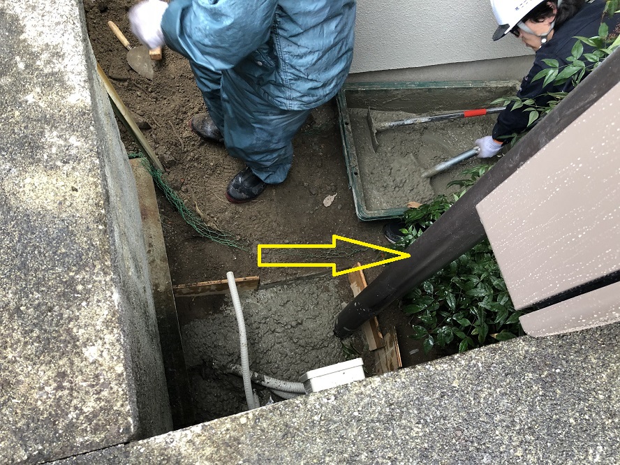 名古屋市守山区の戸建住宅にてスッキリポールの取替電気工事